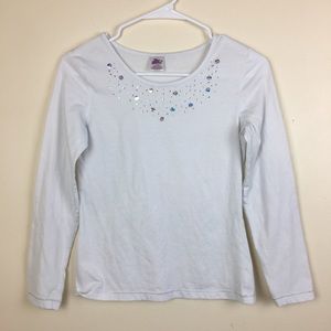 Miss Attitude Girls Sequined Long T Shirt